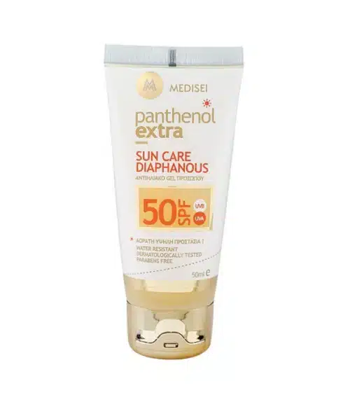 Gel solaire Medisei Panthenol Extra Sun Care Diaphanous SPF 50 50 ml