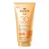 Lait solaire fondant Nuxe Sun SPF 30 pour visage et corps.
